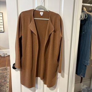 J. Crew Factory Women's Tan Open Cardigan